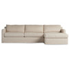 Hampton Oatmeal Upholstered RAF Slipcover Sectional