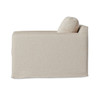 Hampton Oatmeal Upholstered Slipcover Swivel Chair