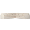 Maddox Oatmeal Upholstered 3-Piece Corner Sectional