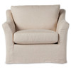 Delray Oatmeal Upholstered Slipcover Swivel Chair Delray Oatmeal Upholstered Slipcover Swivel Chair