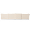 Delray Oatmeal Upholstered 4-PC Slipcover Sectional