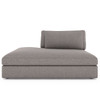 Bloor Chess Pewter Left Facing Bumper Chaise Piece Sectional