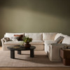 Delray Oatmeal Upholstered 5-PC Slipcover Corner Sectional