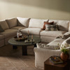 Delray Oatmeal Upholstered 8-PC Slipcover U-Sectional