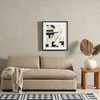 Grant Modern Upholstered Heron Sand Armless Sofa 74"