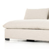 Grant Modern Classic Beige Performance Armless Sofa 94"