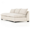 Grant Modern Classic Beige Performance Armless Sofa 94"