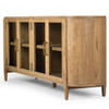 Tolle Modern Drifted Oak 4 Glass Door Sideboard 82"