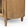 Tolle Modern Drifted Oak 4 Glass Door Sideboard 82"