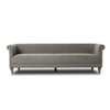 Bexley Grey Upholstered Rolled Arm Sofa 86"