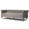 Bexley Grey Upholstered Rolled Arm Sofa 86"