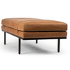 Harris Cognac Leather Accent Bench 60"