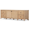 Gaines Aged Light Pine Media Console 92"