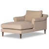 Mollie Antwerp Taupe Upholstered Chaise Lounge