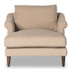 Mollie Antwerp Taupe Upholstered Chaise Lounge