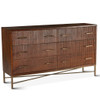 Zoey Contemporary Solid Wood 6-Drawer Dresser