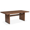 Zoey Contemporary Solid Wood Dining Table 82"