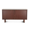 Iris Mango Wood and White Marble Sideboard 68"