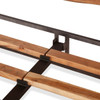 Live Edge Solid Wood & Iron King Platform Bed - Smoked Acacia