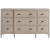 Midtown Flannel Finish 9 Drawer Dresser