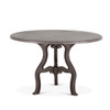 French Vintage Round Marble Top Dining Table 48"