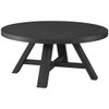 Modern Farmhouse Round Charcoal Finish Cocktail Table