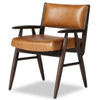 Papile Butterscotch Leather Dining Armchair