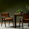 Papile Butterscotch Leather Dining Armchair