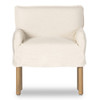 Addington Natural Belgian Linen Slipcovered Dining Armchair