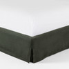 Aidan Black Belgian Linen Slipcovered King Bed