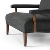 Eli Navy Belgian Linen Upholstered Accent Chair