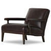 Eli Cigar Leather Upholstered Accent Chair