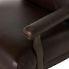 Eli Cigar Leather Upholstered Accent Chair