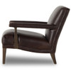 Eli Cigar Leather Upholstered Accent Chair