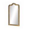Effie Antique Brass Iron Frame Wall Mirror 30"