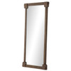 Harda Brown Acacia Wood Frame Floor Mirror 74" 