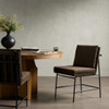 Crete Boucle Cocoa Upholetered Wood Back Dining Chair 