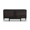 Reza Mid Century Modern Black Wood Media Console 70"