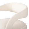 Hawkins Modern Off White Upholetered Barrel Swivel Chair