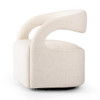 Hawkins Modern Off White Upholetered Barrel Swivel Chair