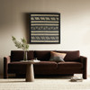 Katya Cocoa Velvet Upholstered Modern Sofa 97" 