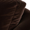 Katya Cocoa Velvet Upholstered Modern Sofa 97" 