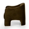 Sully Moss Green Velvet Upholstered Modern Accent Chair