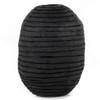 Beto Reclaimed Wood Carbon Black Banded Vase 19"