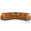 Tillery Butterscotch Leather Power Recliner 5-PC Corner Sectional