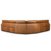 Tillery Butterscotch Leather Power Recliner 5-PC Corner Sectional