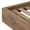 Henry Grey Reclaimed Oak Wood Queen Platform Bed