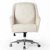 Verne Beige Upholstered Office Desk Chair