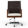 Lulu Leather Back Upholstered Seat Office Desk Chair