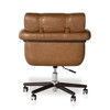  Arnold Tufted Chestnut Leather Office Desk Chair